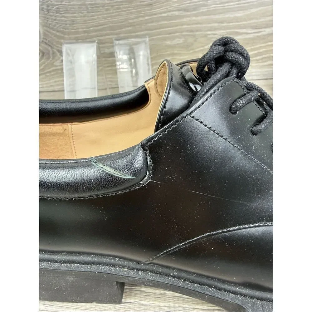 Coach Lyla Platforms Derby Oxford Women’s Sz 9.5B/EU 40 Black Leather Shoes